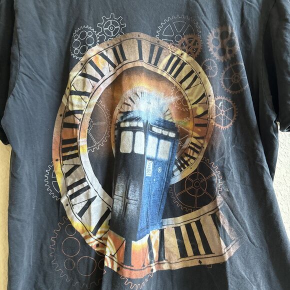 Official Licensed DOCTOR WHO BBC Tardis T SHIRT Black Size Medium M/L *read - Picture 3 of 7